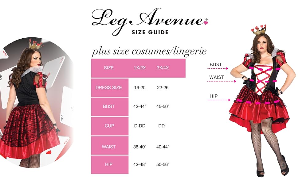 86166X plus size costumes for women