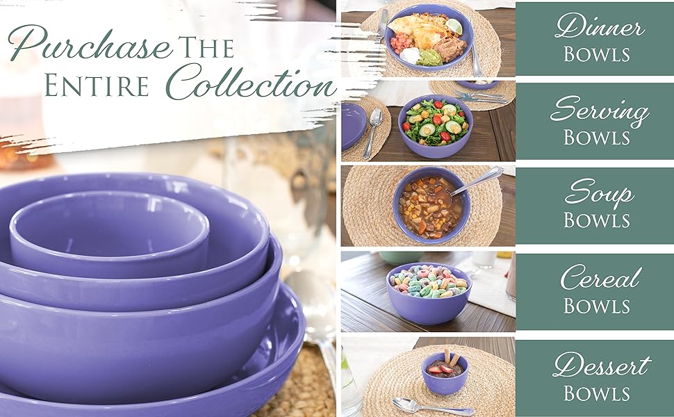 Amazon.com: Elanze Designs Bistro Glossy Ceramic 8.5 inch