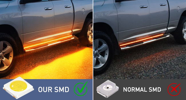 48 inch Truck Led Running Board Light Led Side Marker Light Turn Signal Light Bar