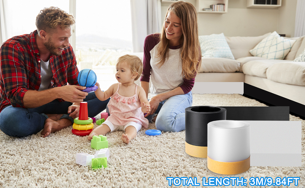 Toy Under Couch Blocker, Cutable Gap Bumper Toys Blockers for Furniture Sofa Bottom Self