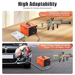 PCP Air Compressor, 4500PSI Portable PCP Compressor, 110V AC/12V Car Battery Anhydrous Air Pump