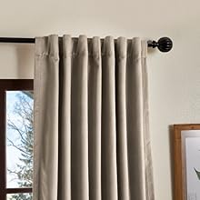 Martha Stewart blackout solid curtains bedroom rod pocket back tab 84 95 long 50 wide living room