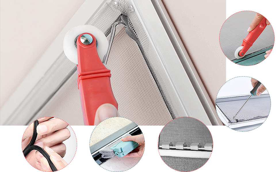 Window Screen Repair Kit Screen Repair Tool Window Screen Tools, 2