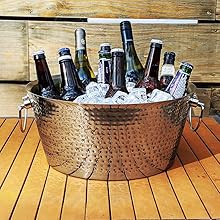 Beverage tub, insulated, double walled, BREKX Anchored, Stainless Steel, cooler, hammered, leakproof