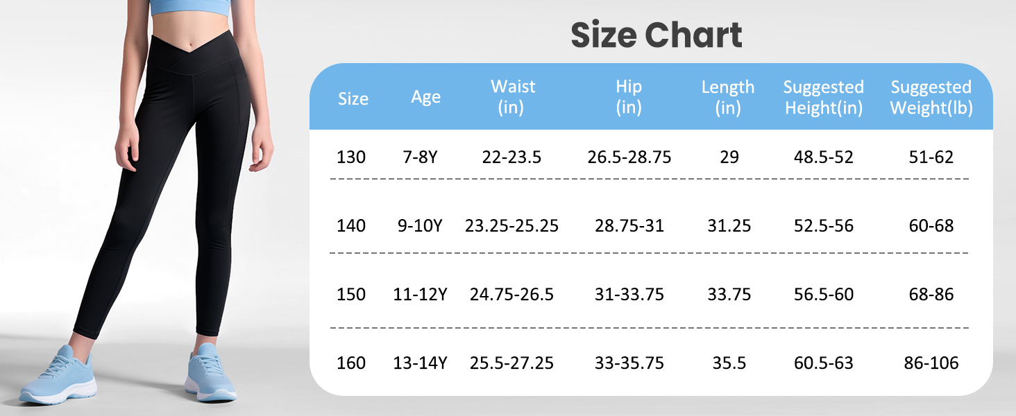 Girls athletic leggings