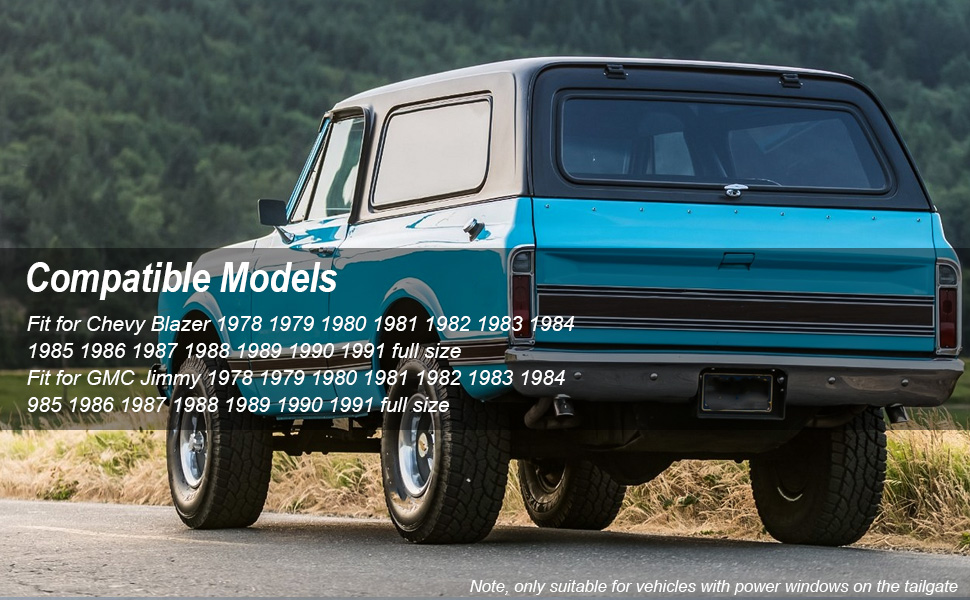 QLZOZB Tailgate Window Regulator Cable Replace 15646923 Fit