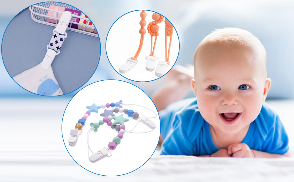 Pacifiers Holder Girl Boys Diy Suspender Clips Kit