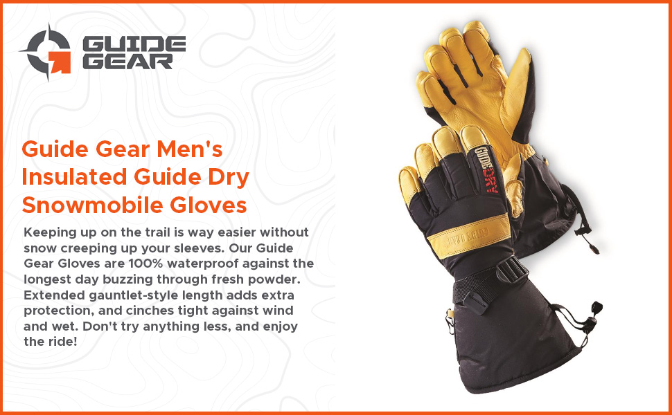 Amazon.com : Guide Gear Men's Leather Winter Gloves
