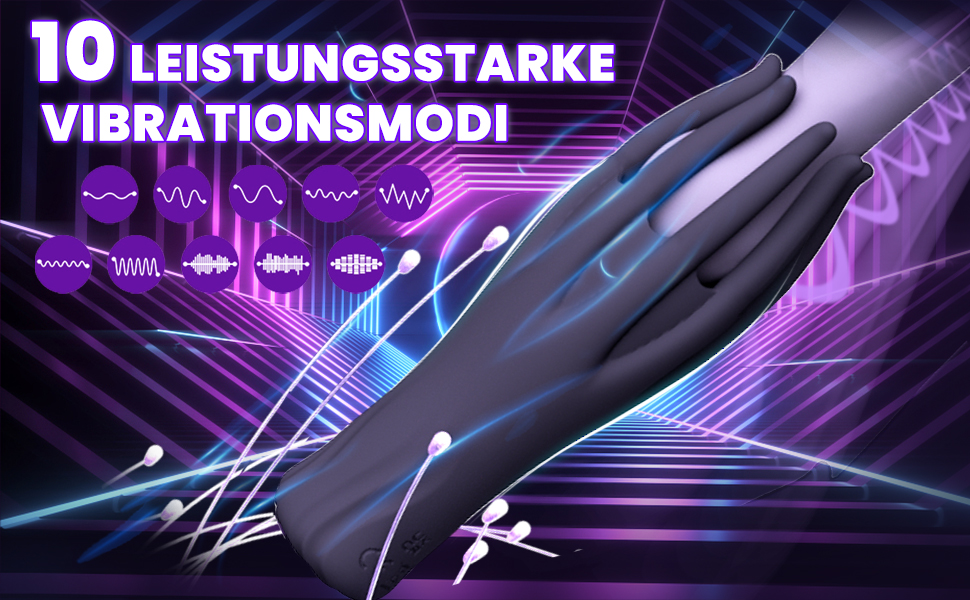 YcsLust Elektrische eikelvibrator, penisvibrator in handgreepdesign met 10 vibratiestanden