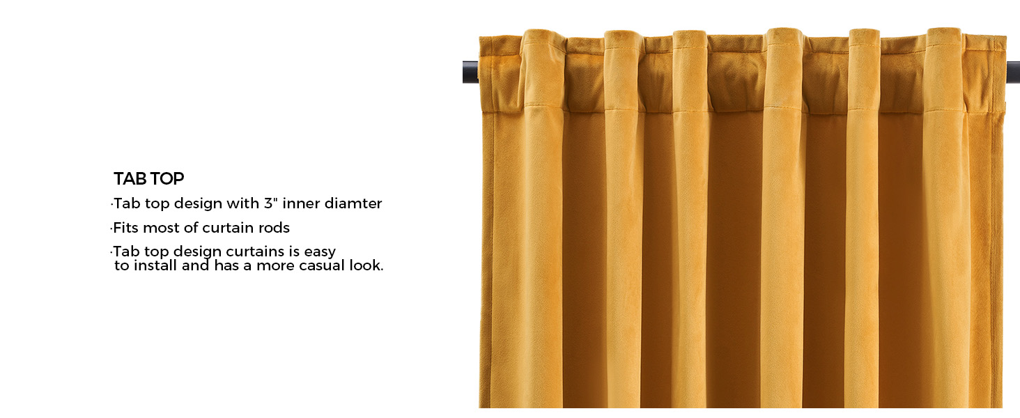 yellow curtains