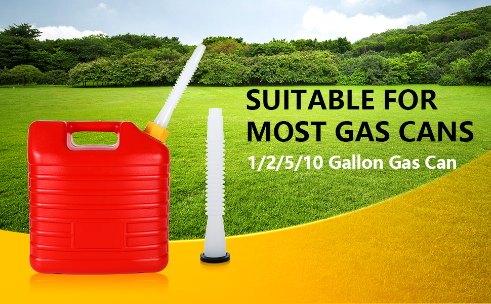 Gas Can Spout Replacement, Gas Can Nozzle 1/2/5/10 Gallon