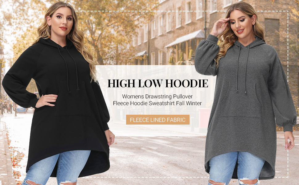 long hoodie for women plus size