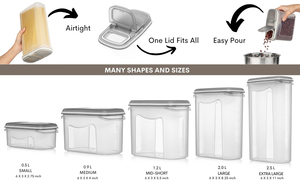 LARGE SET 28 pc Airtight Food Storage Containers with Lids (14