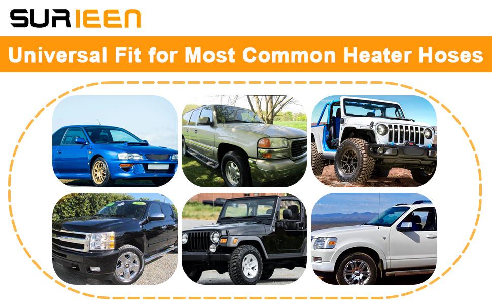 SURIEEN 626001 Upgrade Aluminum Engine Heater Core Bypass