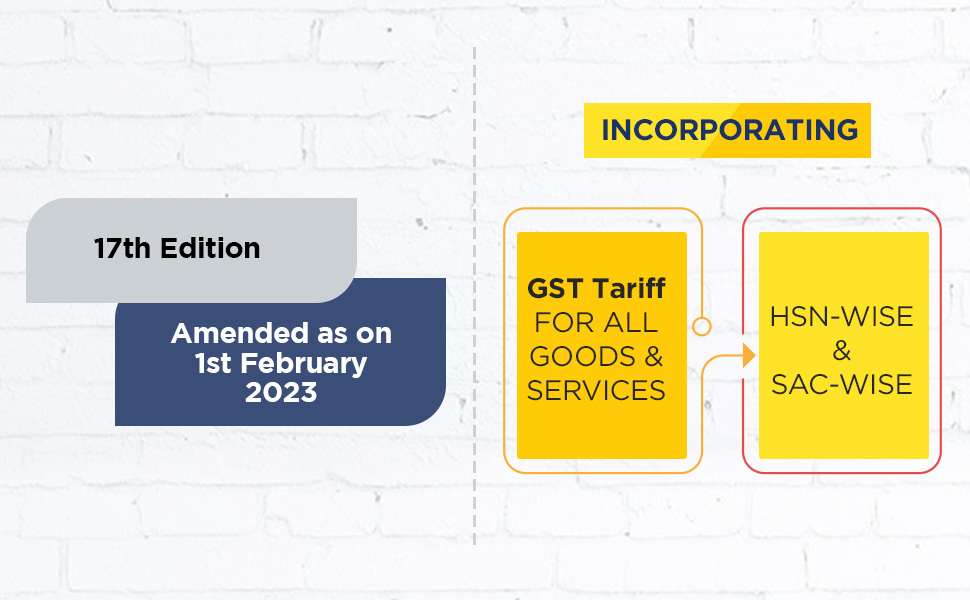 Buy R.K. Jain’s GST Tariff of India with GST Rates/Exemptions of Goods