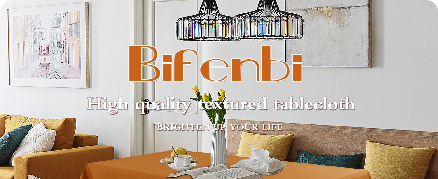 BIFENBI 2 Pack Square Table Cloth 52x52 Inch Linen