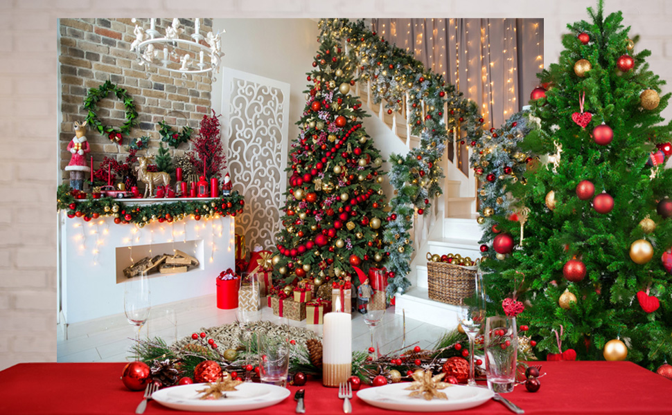 christmas photo booth idea fireplace backdrop example