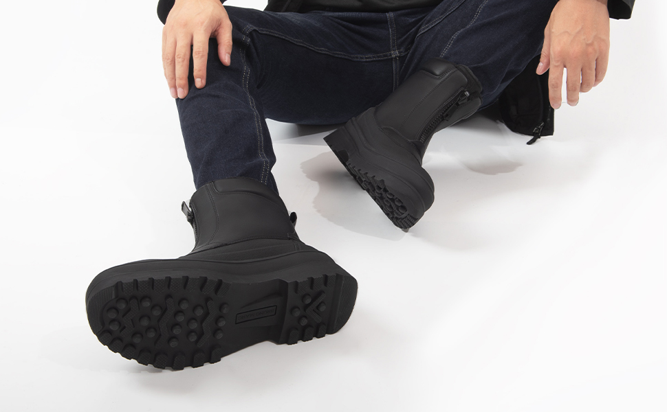 Bruno Marc Men's Insulated Waterproof Snow Boots Warm Winter Outdoor Hiking Work Boot 2.0