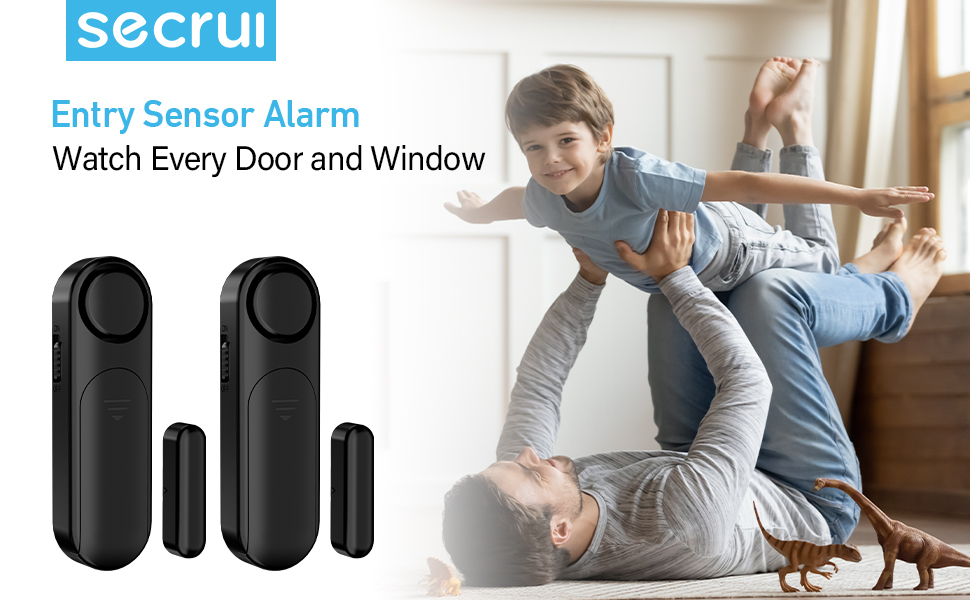 SECRUI Door Alarm Sensor, Door/Window Open Chime with 120 dB Alert