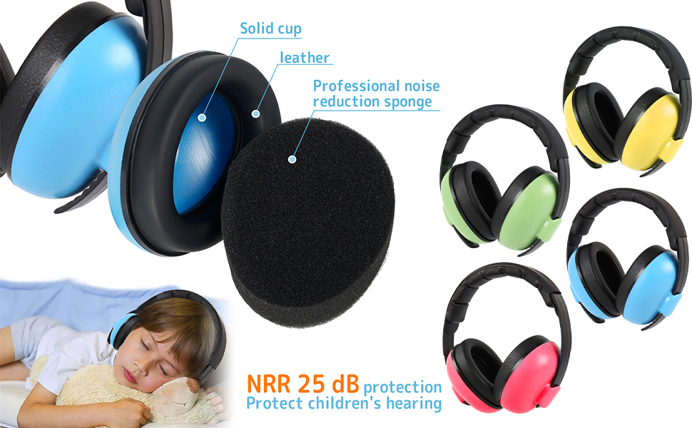 Caffney Kids Ear Muffs Soft Comfortable Kids Ear Defenders with
