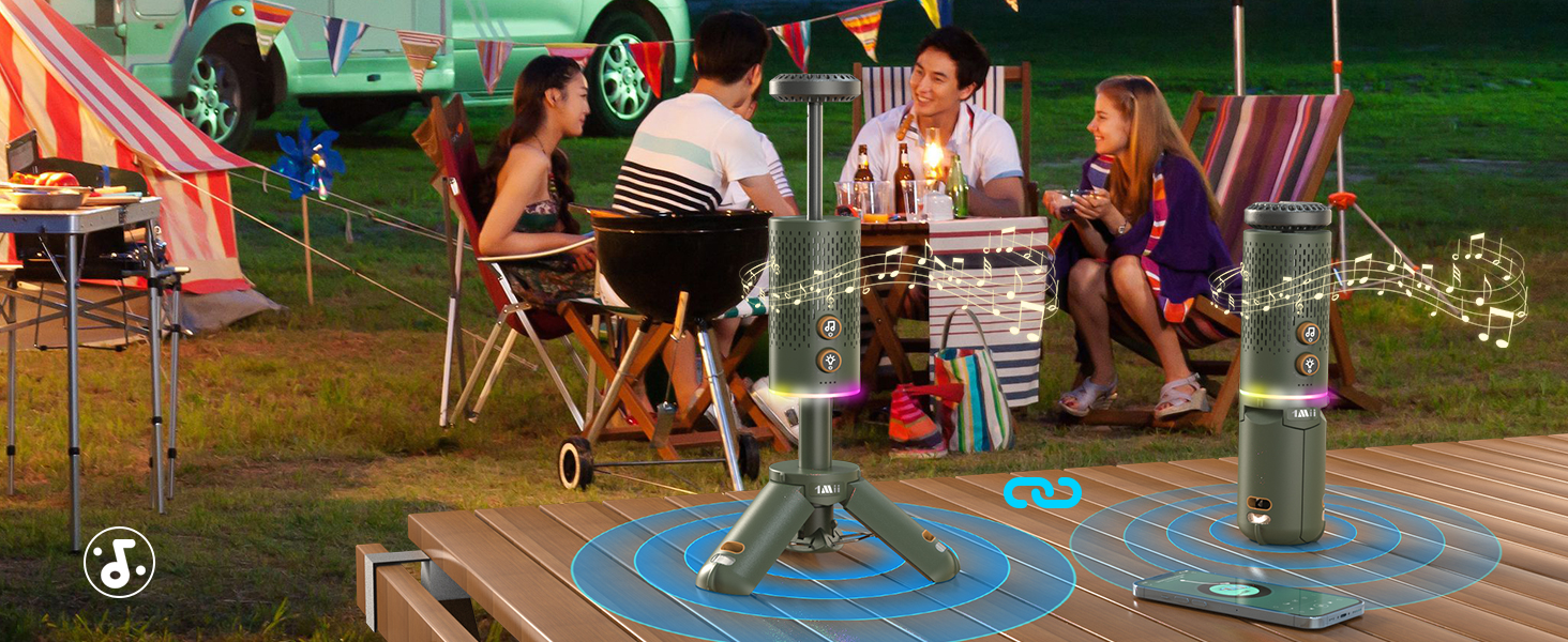 telescoping led light pole camping