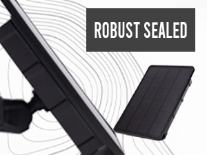trial camera solar panel with battery