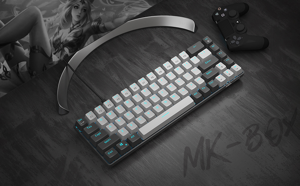 Portable 60 Mechanical Gaming Keyboard LED Back MKBox Wholesale MageGee