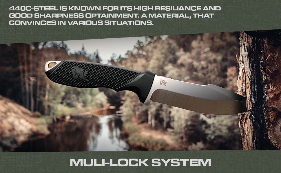 ODENWOLF WOLFIII Full Tang Survival Knife with Fire