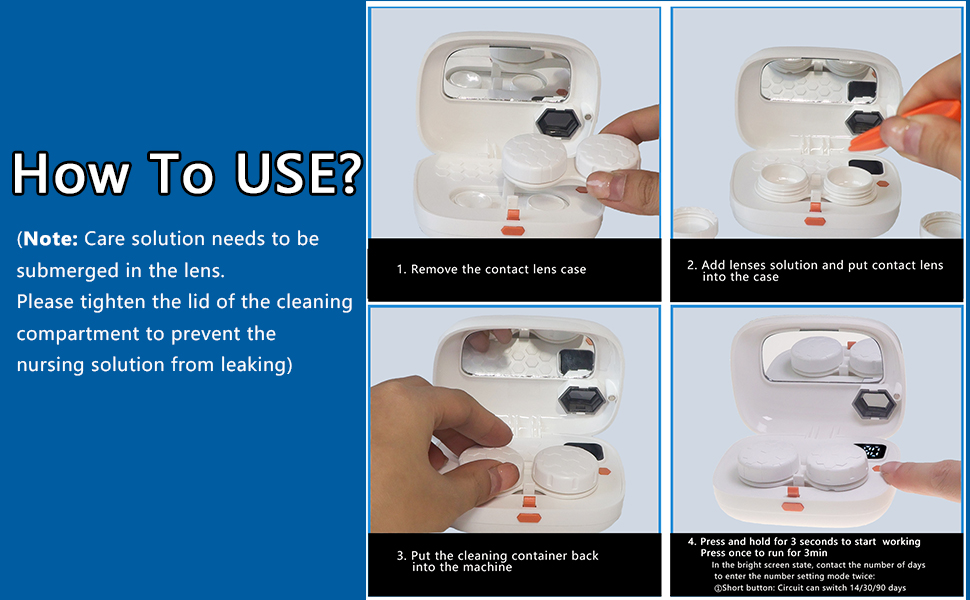 Contact Lens Cleaner Machine Ultrasonic Contact Lens