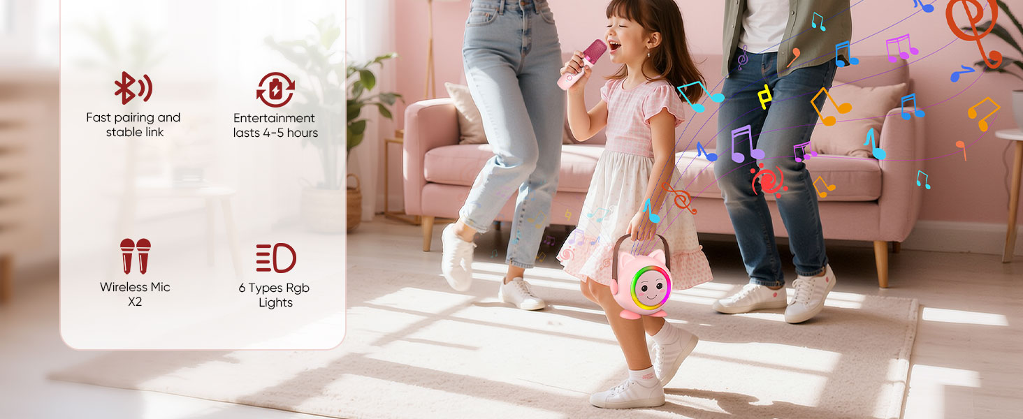 Mini Karaoke Machine Toy for Kids