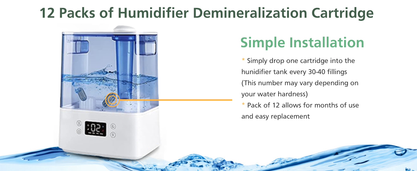 Demineralization Cartridge for HoMedics Ultrasonic