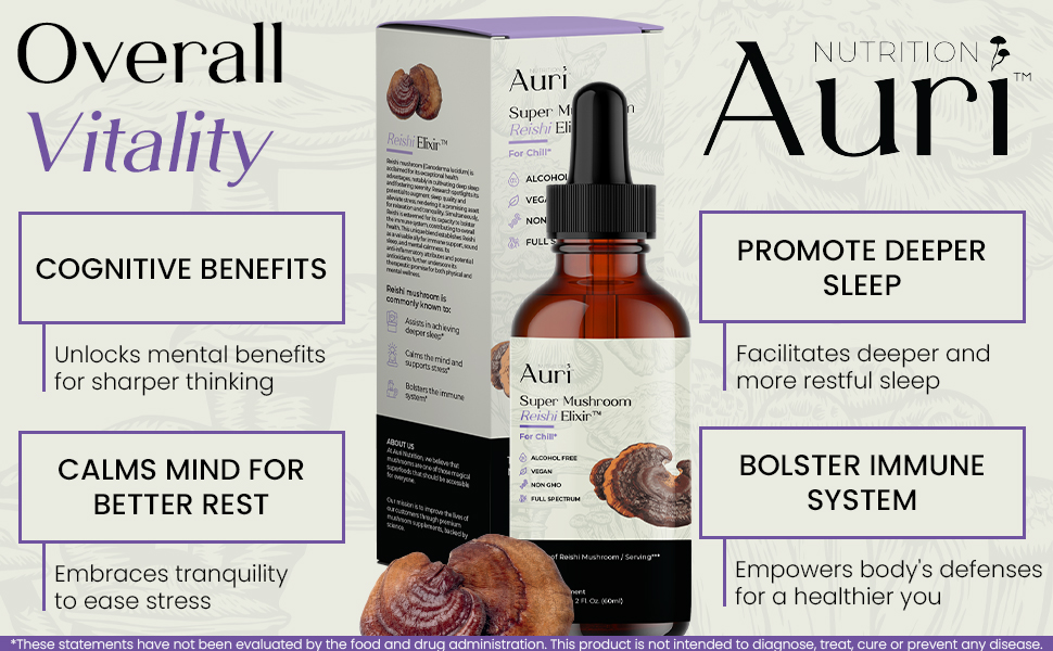 reishi elixir mushroom coffee rest relaxation sleep calm antioxidant rejuvenating healthy vegan