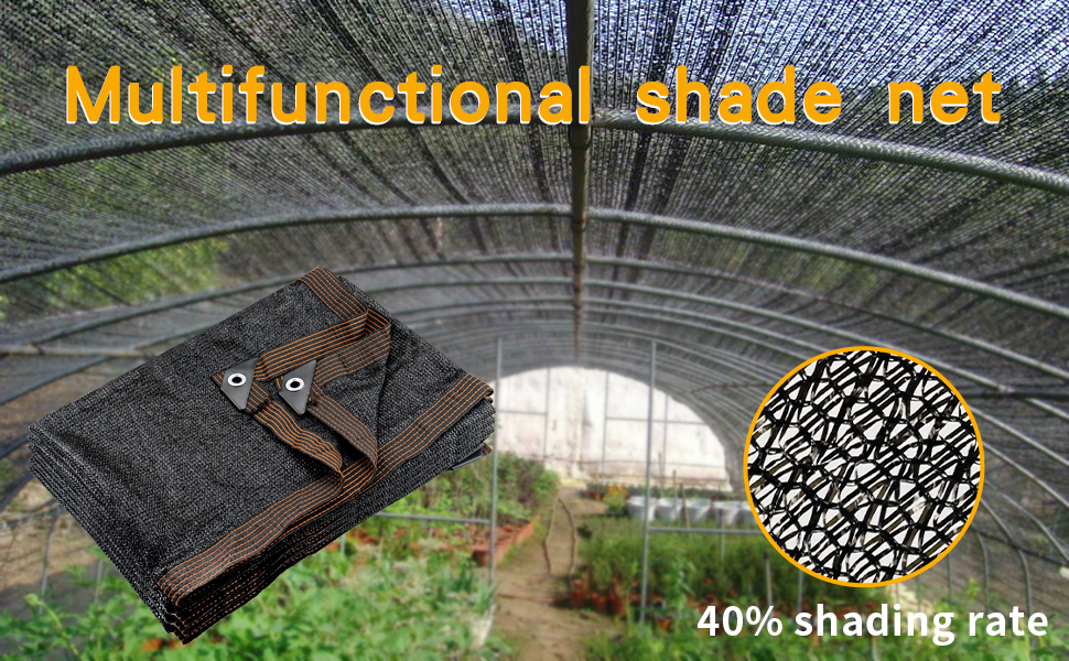 40 Shade Cloth Garden Shade Mesh Net with Grommets Sun