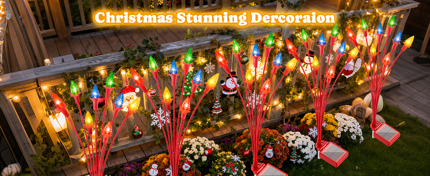 solar outdoor christmas decorations