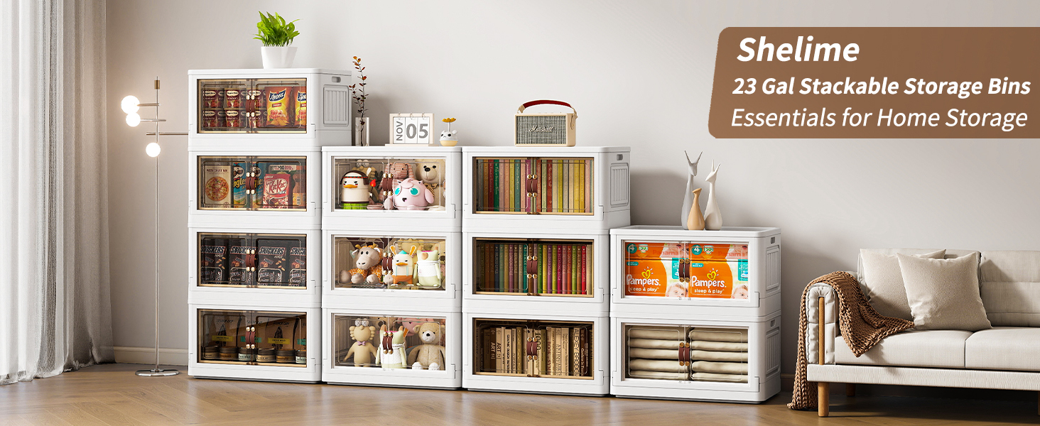 stackable storage bins