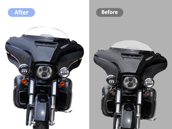 Amazon.com: VEISUTOR Motorcycle Adjustable Air Deflector