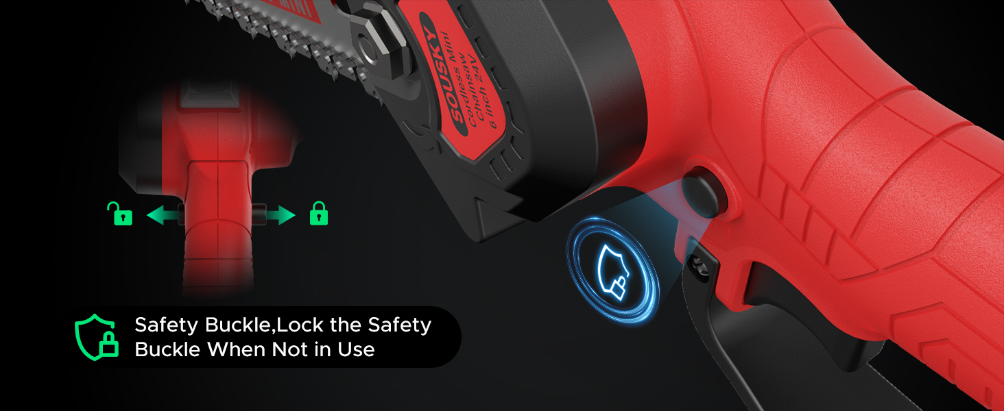 Mini Chainsaw 6 Inch Cordless, Light Electric Small Handheld Chainsaw with Auto