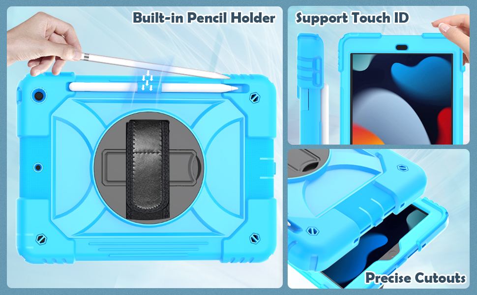 BMOUO iPad 9th/8th/7th Generation Case, iPad 10.2 Case