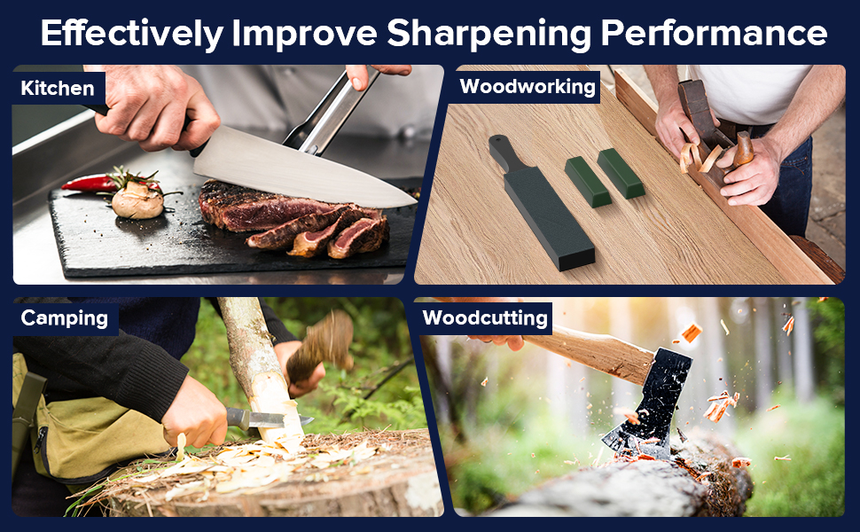 Leather Strop Kit Knife Sharpening Sharpener Equipped