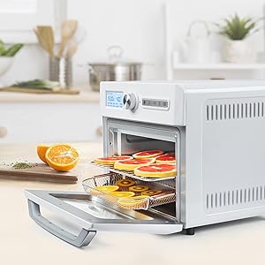 CROWTHFUL ノンフライヤー シルバー Amazon.com: CROWNFUL 19 Quart Air Fryer Toaster Oven