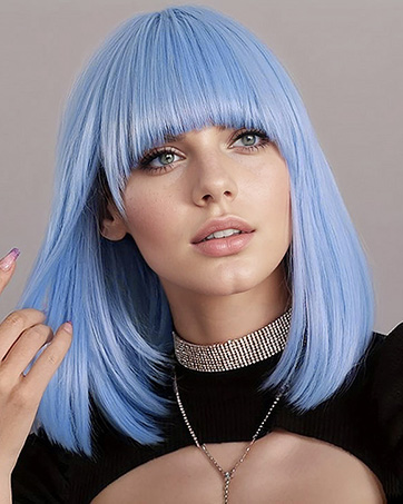 bob wig with bangs
