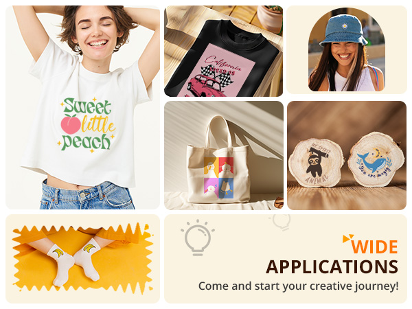 HTVRONT manual heat press machine - white