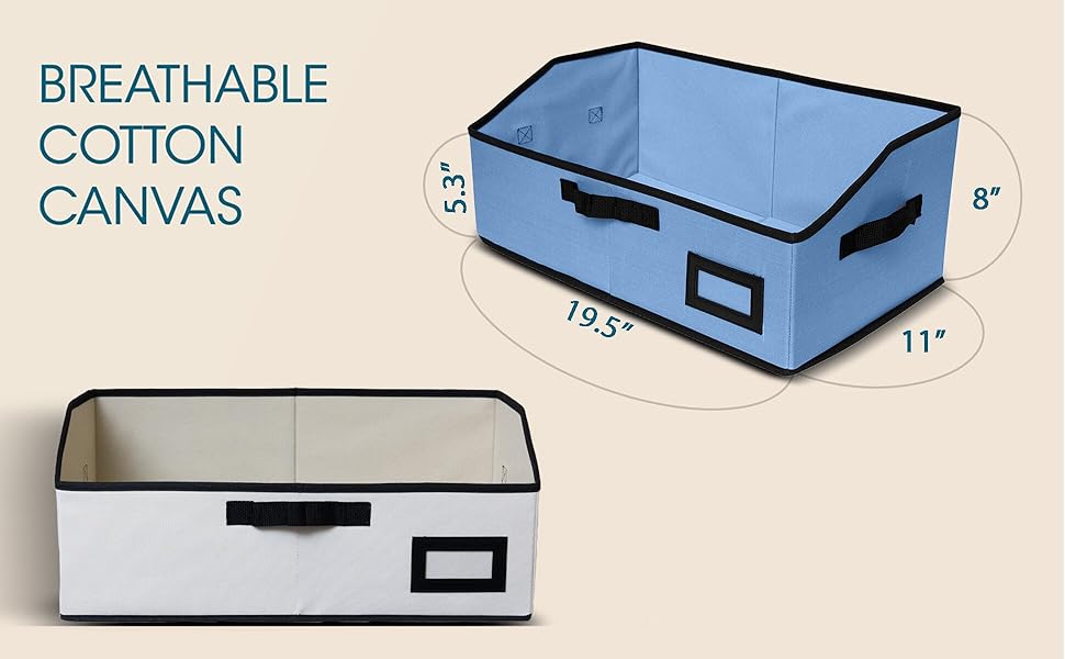 Fabric Storage Bins, Closet Organizers and Storage