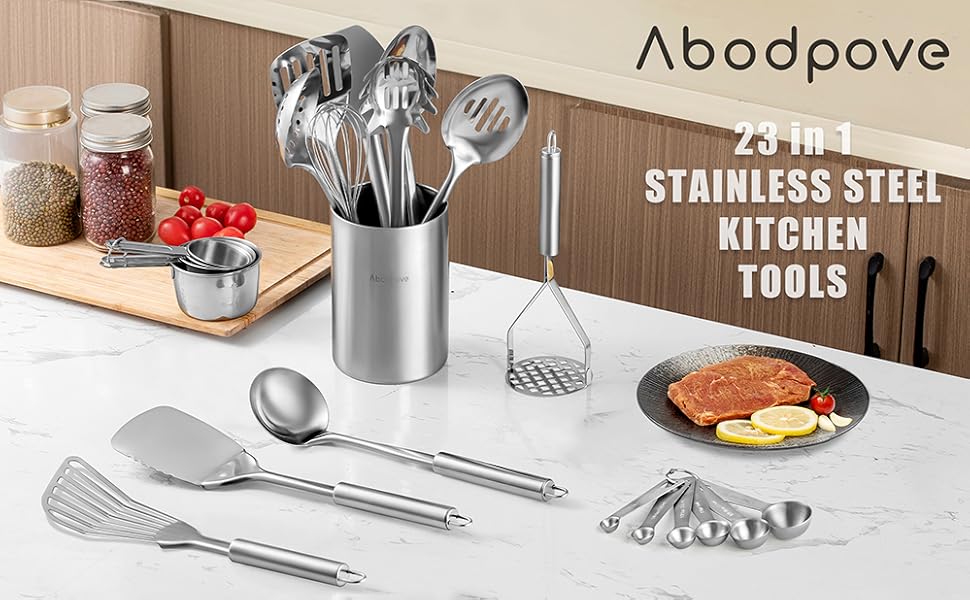 STAINLESS STEEL UTENSILS SET
