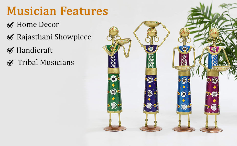 Rajasthani Kalbelia Tea Light Doll Set  SPN-JGSP