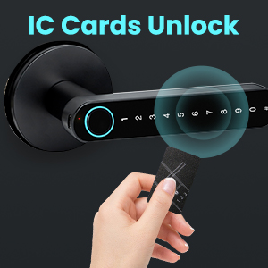 Fingerprint Door Knob Smart Door Lock Smart Door Knob with Handle