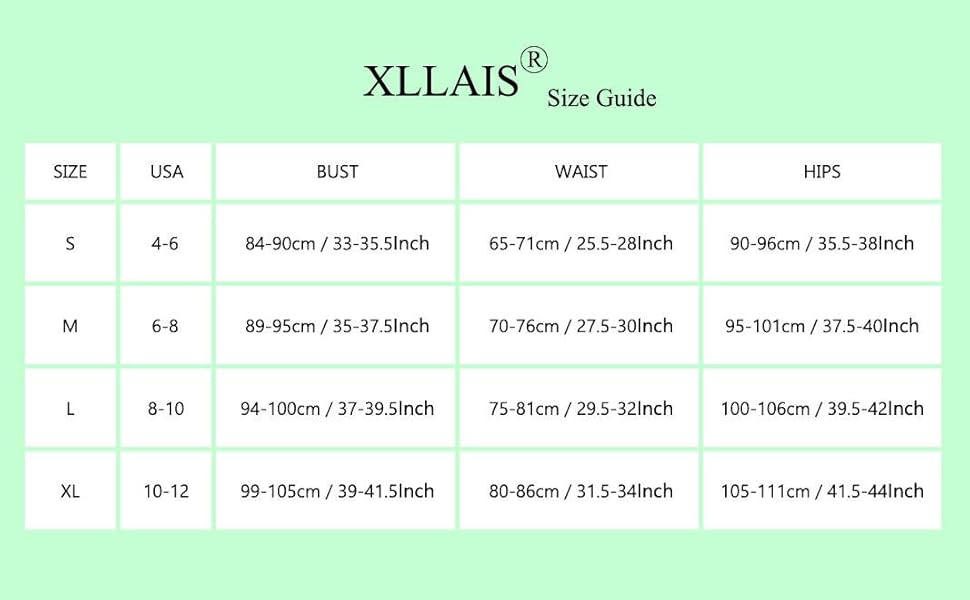 dress size chart
