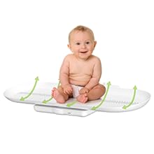 Safe baby scale tray