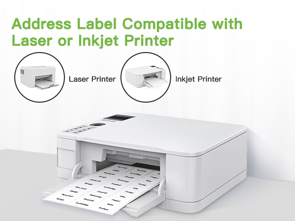 address labels, 1" x 2-5/8" shipping address labels for Laser & Inkjet printers mailing Labels