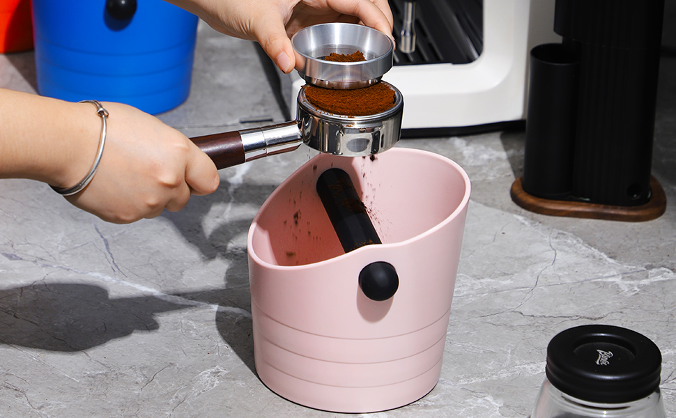 pink Espresso Knock Box